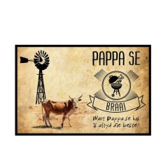Rubber Braai Mat "Pappa Se Braai
