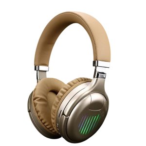 Moxom MX-WL14 Wireless Bluetooth 5.0 Over-Ear Headphones - Foldable (Gold)