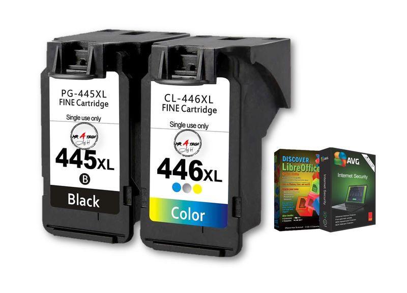 MR A TECH High Yield Ink Compatible with Canon PG-445XL/PG-446XL