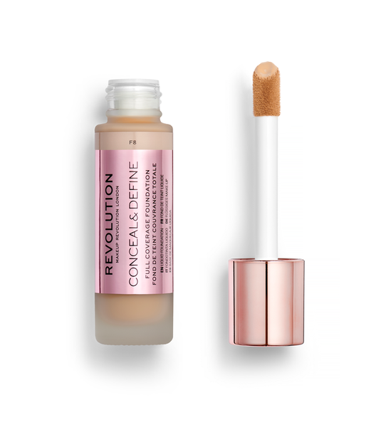 Revolution Beauty Conceal &amp; Define Ultra Matte Full Coverage Foundation F8