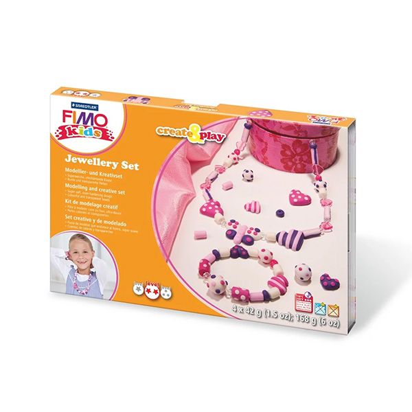 Staedtler Set Mod.clay Fimo kids C&amp;P hearts