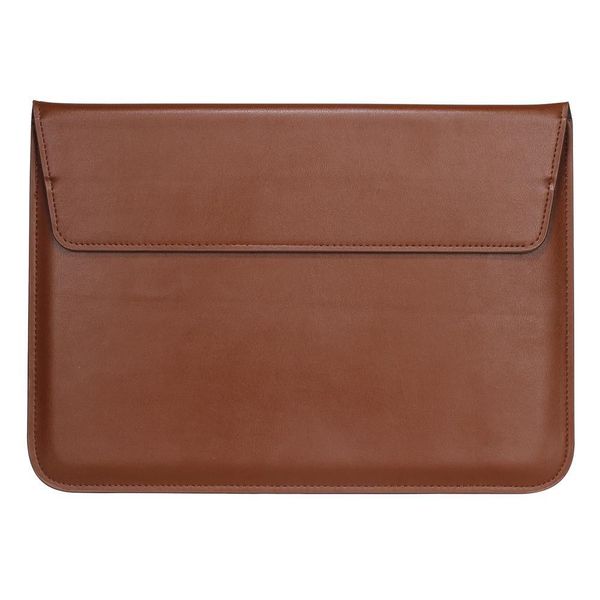 Supersonic Universal 13 Inch Laptop Sleeve Case with PU Leather Case-Brown