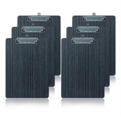 6 Pack Clipboard,Wooden Clipboard Clip Board,A5 Letter Size Clipboard