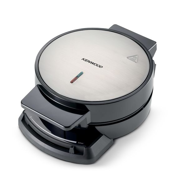 Kenwood - Waffle Maker with Adjustable Temperature Stainless - WAP10.000BK