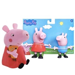 Peppa Pig Plush and Figure Toy Combo