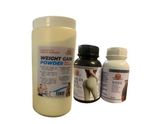 Weight Gain Powder 1kg, Riita Abuja &amp; Yodi 60 Capsules