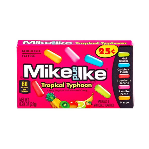 Mike And Ike Tropical Typhoon (22g) Sweets - Pack Of 6