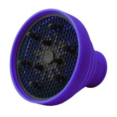 Folding Silicone Hair Dryer Blower Hood Diffuser - Blue