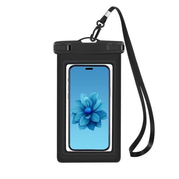 Cell Phone Waterproof Pouch Swimming Touchable Lanyard Cell Phone Pouch