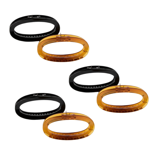 Round Hair Claw Clips - Pack of 6