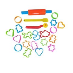 Kids Cookie Cutter Set with Rolling Pin &amp; Tools - 22 Piece