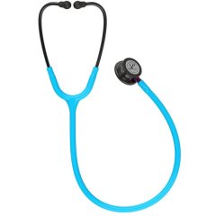 Littmann Classic III Stethoscope:Smoke &amp; Turquoise - Pink Stem
