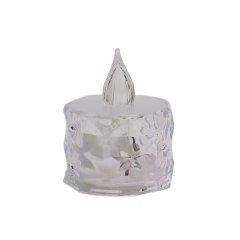 24 Crystal LED Flameless Candles, Battery Operated for Tabletop Decor