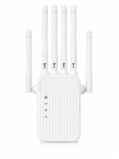 WiFi Signal Booster Repeater 900Mbps - Long Range Coverage &amp; 6 Antennas
