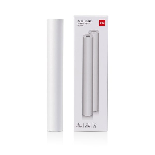 Deli A4 Thermal Printer Paper Roll 7m 2PCS