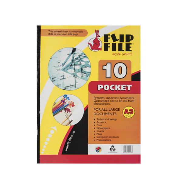Flip File- Display Book A3 10 Pocket x 6