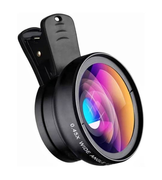 2 In 1 Phone Macro HD Lens Clip Kit, 0.45X Wide Angle And 12.5X Macro Lens