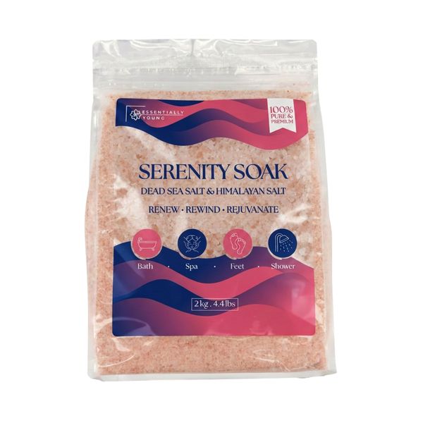 Dead Sea Salt &amp; Himalayan Bath Soak 2kg | Essentially Young