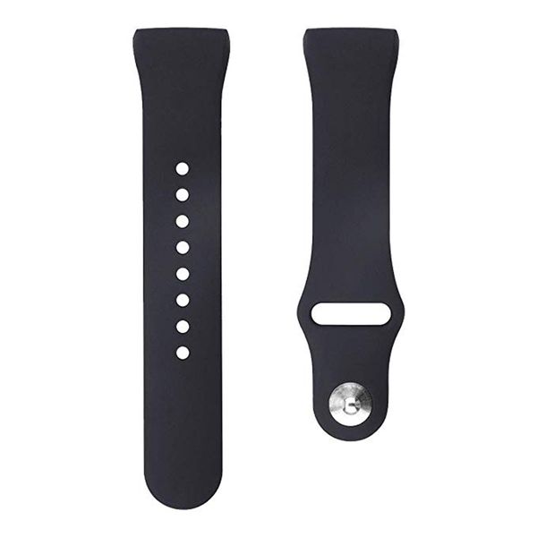 Classic Silicone Band Compatible with Fitbit Charge 3/4 - Black (Size: S/M)
