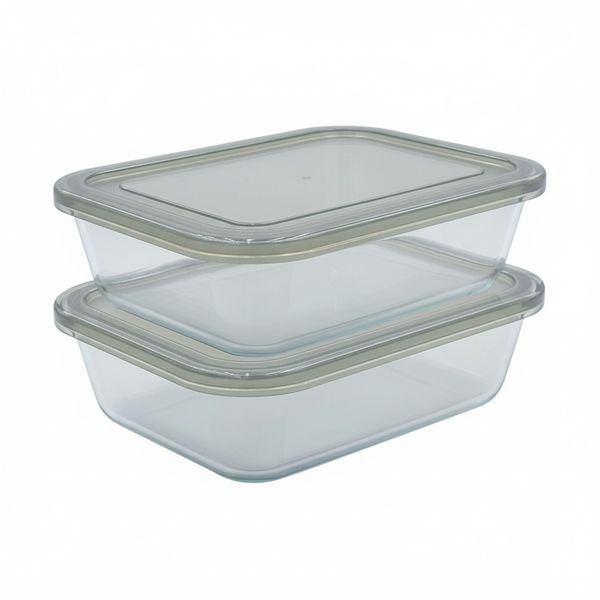 Borosilicate Food Container - 1480ml - 2 Piece