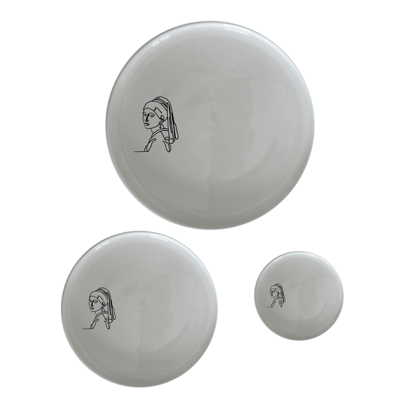 Girl Pearl Earring Dinnerware Set of 12 - Range 1