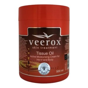 Veerox Tissue Oil Hand and Body Cream (500ml) - Travel Size