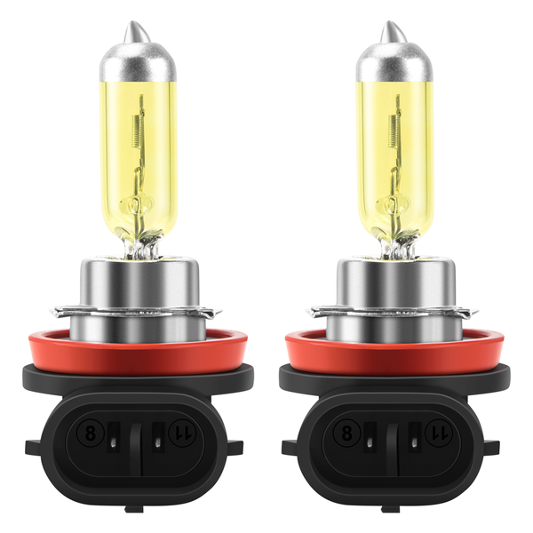 2 x H11 55W 3000K Golden Yellow Xenon Hid Halogen Compatible with None