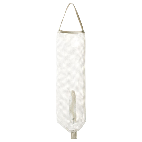 Hanging Mesh Trash Bag Dispenser - Beige