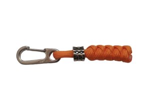 Emergency Paracord Backpack Orange Key Ring Outdoor Climbing Metal Buckle