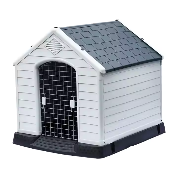 Dog Kennel - Durable Outdoor Waterproof Dog House - Pet Shelter with Gate