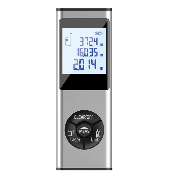 Laser Distance Meter 0.001m Precision, Multi-Mode, 20 Data Memory