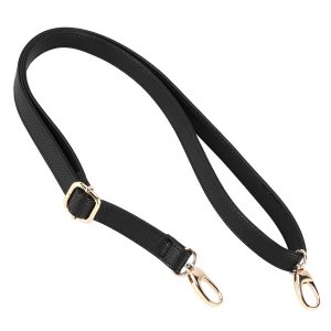DIY Replacement Leather Bag Shoulder Strap Handle 140x2cm, Black