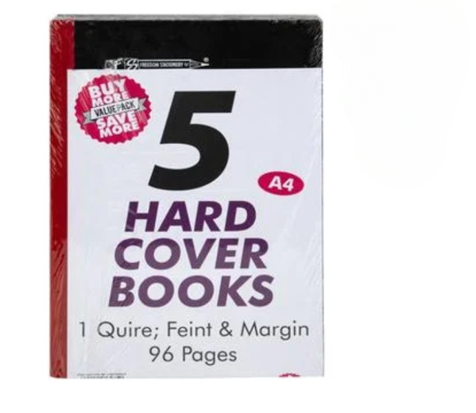 A4 Hardcover Sketch &amp; Note Book - 96 Pages, 1-Quire, 5-Pack