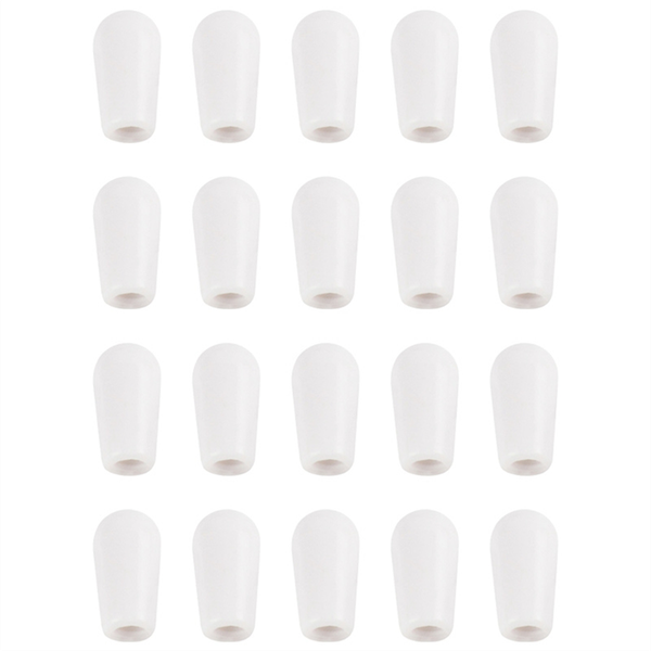 White Metric M3.5/M4 Guitar 3 Way Toggle Switch Tip - 20 Piece