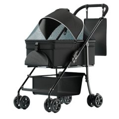 Pet Stroller For Small Dog/Cat-Detachable Carrier