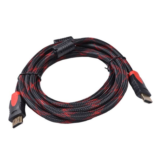 HDMI Cable - Braided HDMI to HDMI Cable 3m - Black &amp; Red