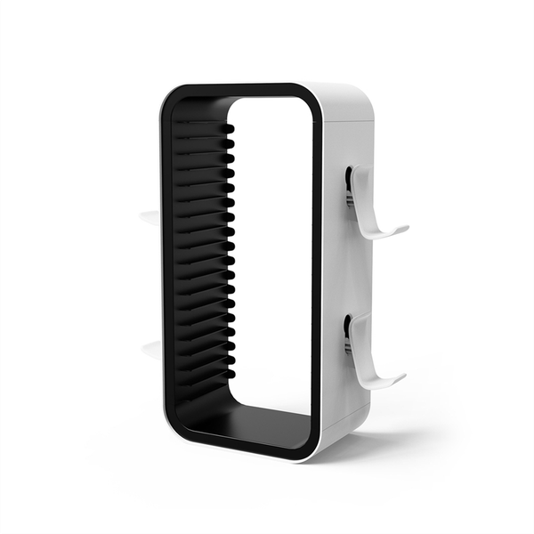 Game Storage Rack for Xbox Multi-Function Disc Rack White-Black