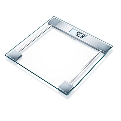 Sanitas Bathroom Scale / Body Weight Scale with LCD Display SGS 06 Glass
