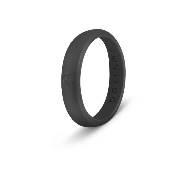 Botthms Black Ladies Active Silicone Ring