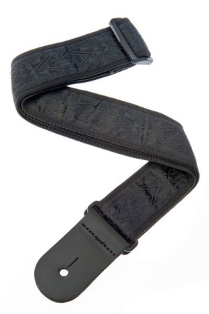Planet Waves 50B01 Woven Guitar Strap - Black Satin