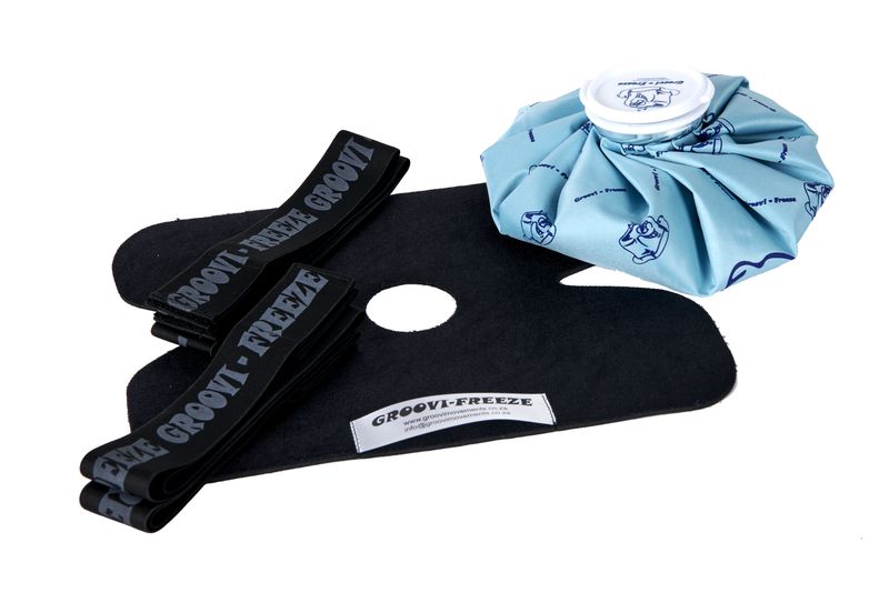 Groovi Freeze Re-useable Ice Bag (Ice Pack) and Support Brace