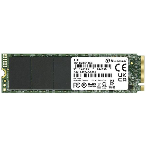 Transcend 1TB 115S M.2 2280 PCIe 3.0 3D NAND NVMe Internal SSD