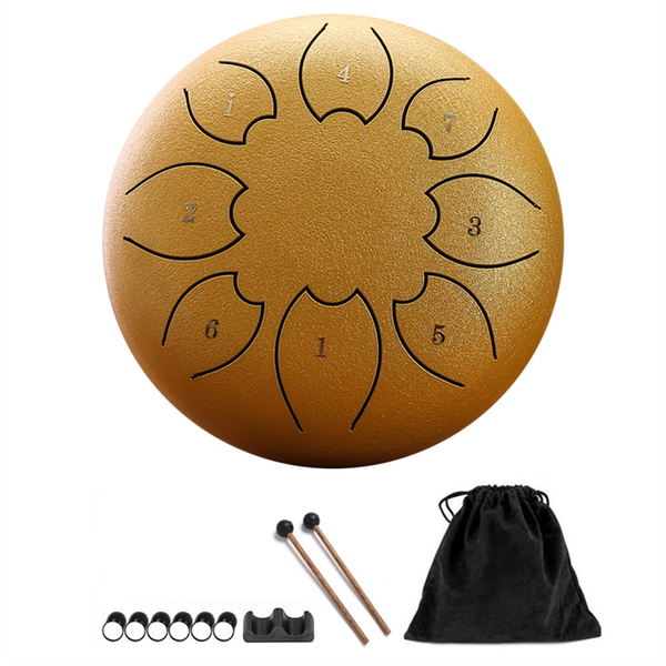 Rain Drum For Outside Steel Tongue Drum 8Notes 6 Inches Green