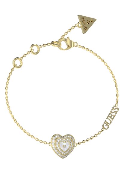 Guess Jewellery Ladies' 'AMAMI'' ''M.O.P'' Mini Heart White&amp; gold bracelet