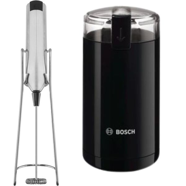 Bosch - Electric Coffee Grinder with Stainless Steel Milk Frother (BO)
