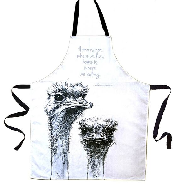Ostrich Animal Apron 80x66cm