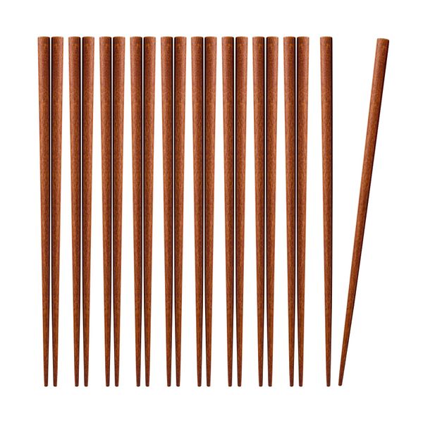 Chenshia Natural Sandalwood Chopsticks - 10 Pairs Eco-Friendly Reusable Set