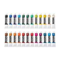24 Vibrant Colors Professional Studio Oil Paint Set (12ml)