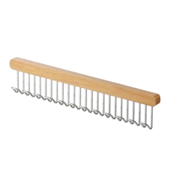 Wooden Wall-Mounted Hanger With 12 Hooks For Home Storage