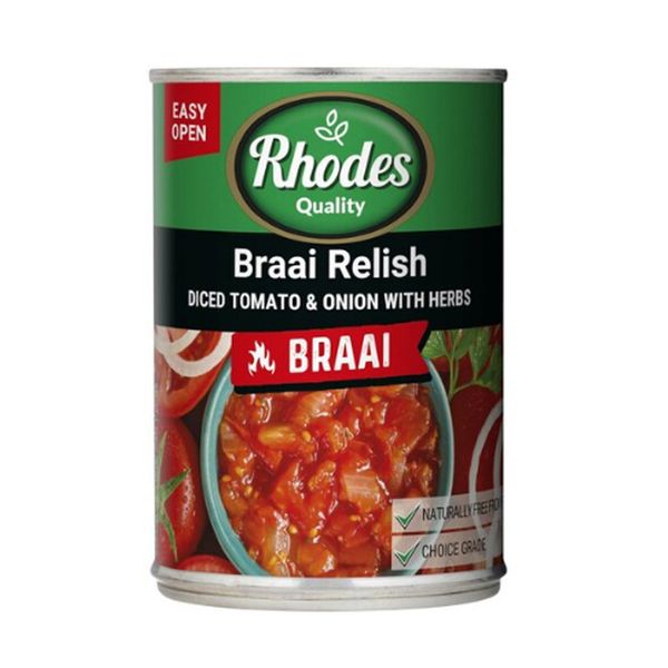 Rhodes Braai Relish - 1 x 410g (1 Individual Can)